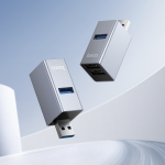 Hoco USB To (2x USB 2.0 + USB 3.0) Adapter HB54 - Metal Gray